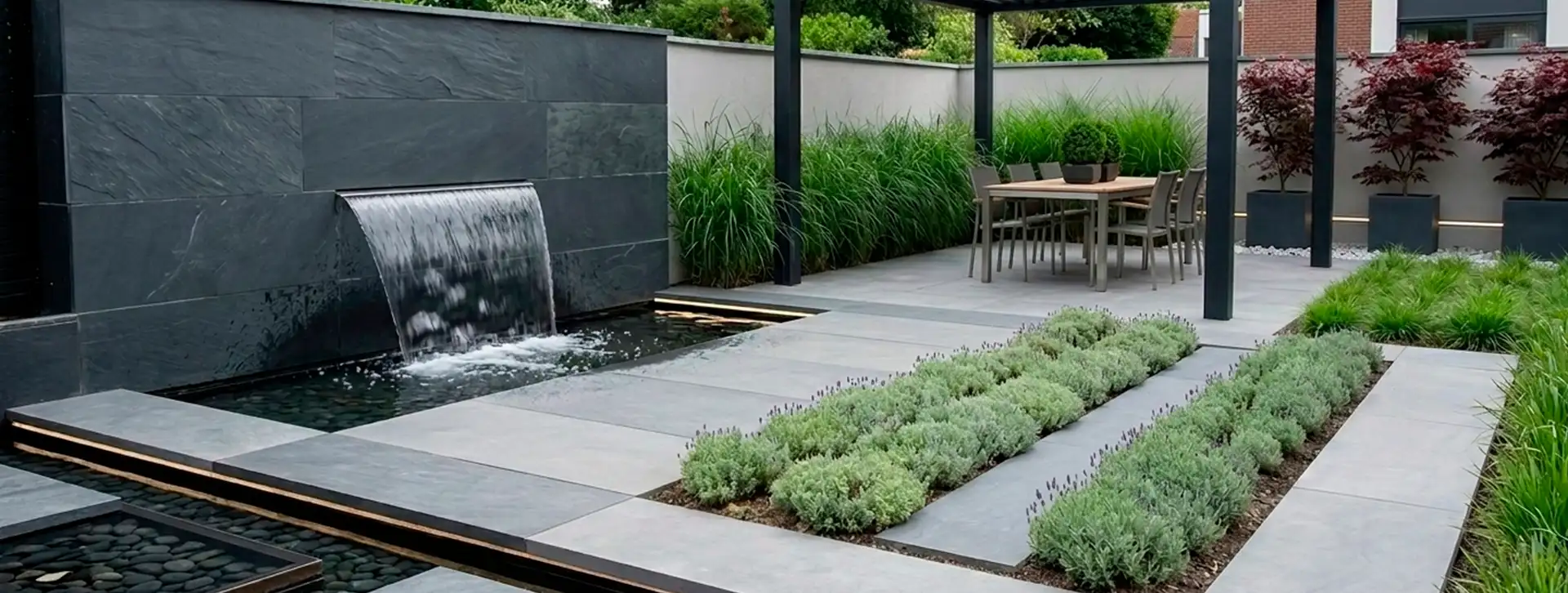 Uso de los espacios en el diseño de un jardín